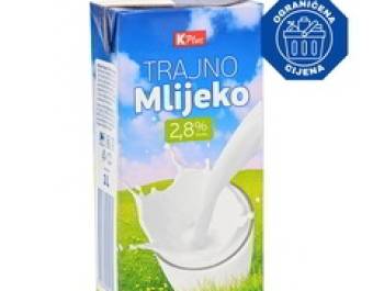 Long-life (UHT) milk, K plu