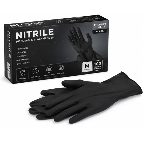 Gloves black M 1191